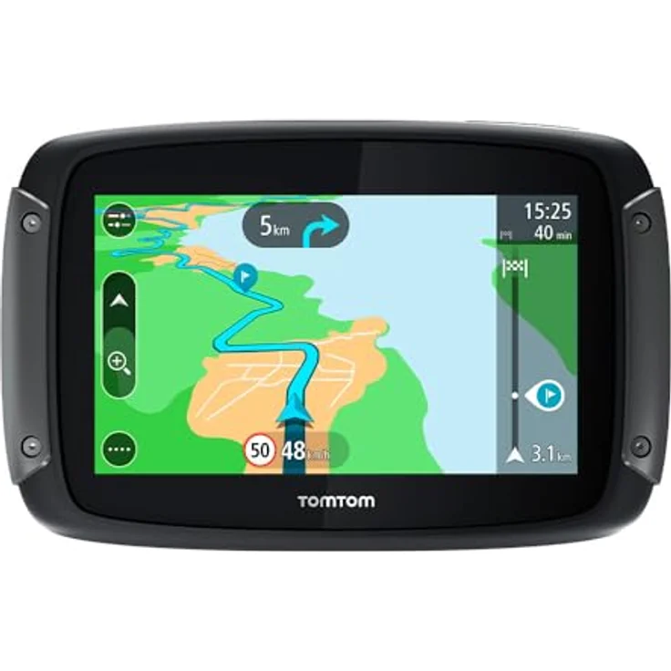 TomTom Rider 500 EU, GPS-Navigationsgerät mit 4,3 Zoll Touchscreen, vorinstallierten Europakarten und Wi-Fi-Updates, schwarz – Bild 1