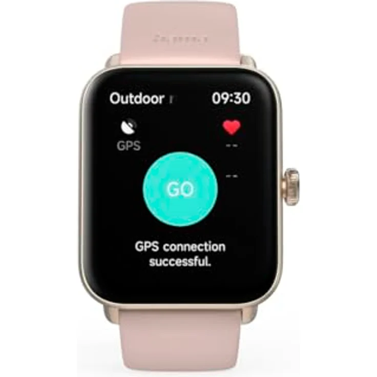 Hama Smartwatch 6010, GPS, TFT-Display 1,65", Telefonfunktion, wasserdicht, RS, sportliches Design – Bild 2