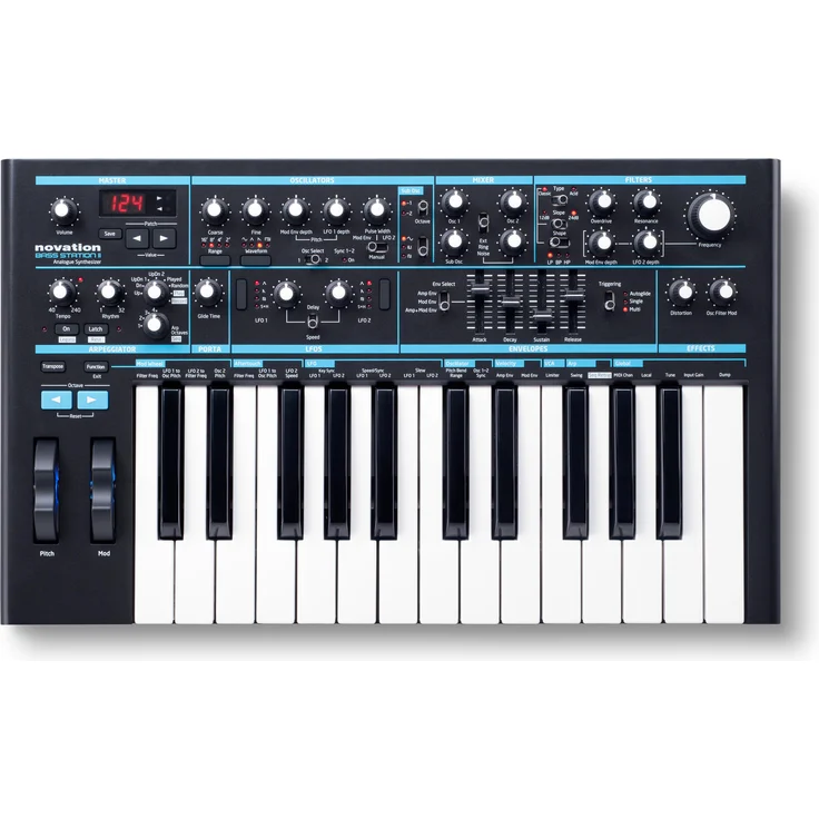novation Bass Station II, MIDI Controller, Schwarz – Bild 1