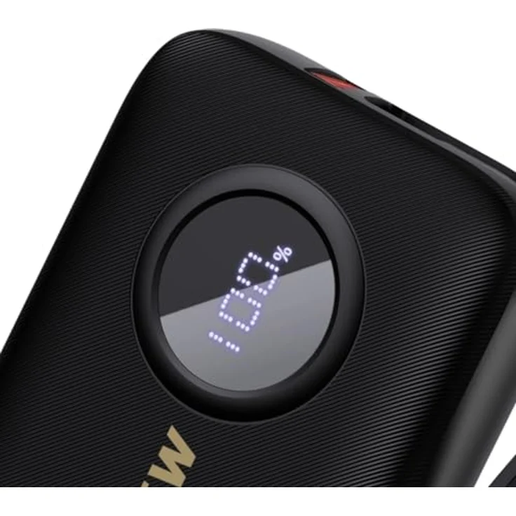 COFI 1453 Dudao K-14 Powerbank USB-A/USB-C 10000 mAh- USB-A, USB-C, Schwarz - Dreifaches Aufladen, Kompakt und Zuverlässig – Bild 2