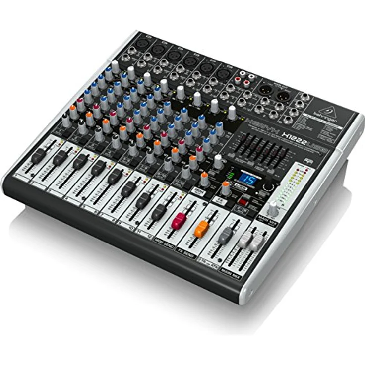Behringer XENYX X1222USB 16-Kanal 2-2 Bus Mischpult mit XENYX Mic Preamps, 1-knob Kompressoren, 24-bit Multi-FX und USB Audio Interface – Bild 2