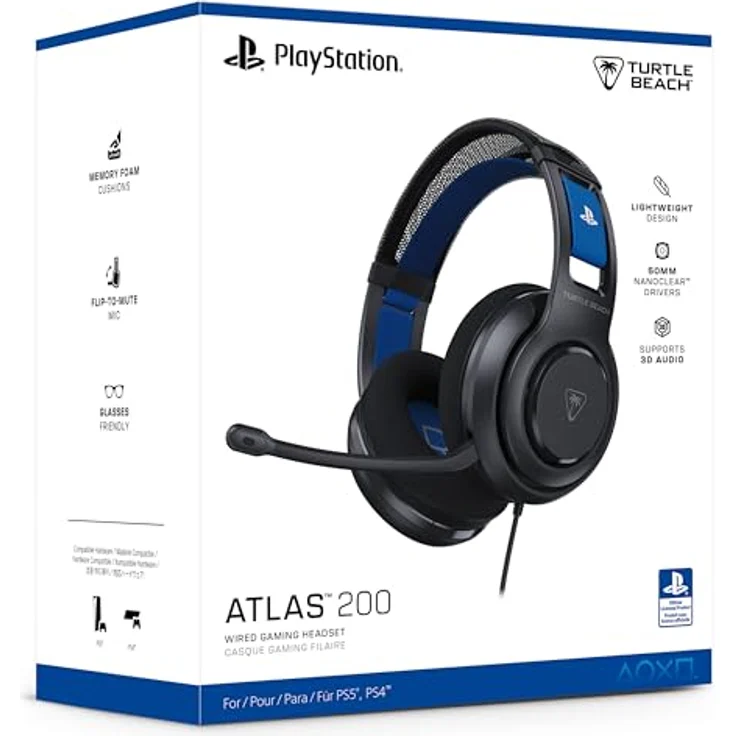 Turtle Beach Atlas 200, Over Ear Kopfhörer kabelgebunden mit Frequenzbereich von 20 - 20000 Hz, schwarz, versandkostenfrei – Bild 17