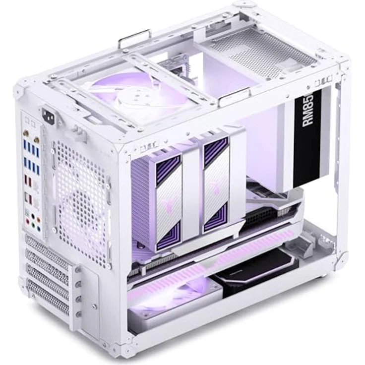 Jonsbo C6 MAX PC-Gehäuse, Mini-Gehäuse, Micro-ATX - weiß, transportabel mit Tragegriff – Bild 6