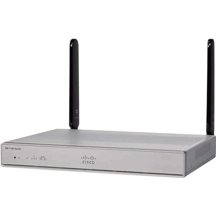 Cisco C1111-8PLTEEA Integrated Services Router 1100, 8 Gigabit Ethernet (GbE)-Dual-Ports, GE SFP Router mit LTE Advanced (CAT6), SMS/GPS, 1 Jahr eingeschränkte Hardwaregarantie - Schwarz