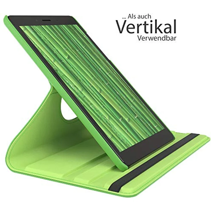 EAZY CASE - Tablet Hülle kompatibel mit Samsung Galaxy Tab 8.0 Zoll (2019) - Slim Fit Case, Einstellbarer Betrachtungswinkel, tragbare Tablet Tasche, Hardcover Schutztasche in Grün – Bild 4