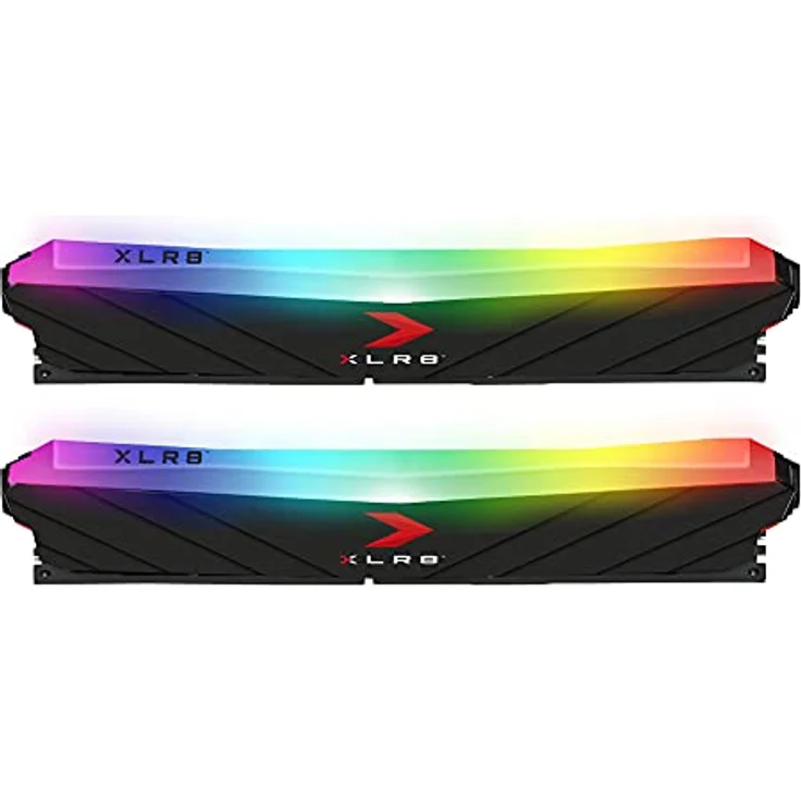 PNY XLR8 Gaming Epic-X RGB DDR4 3200MHz 16GB (2x8GB) Desktop Memory Dual Pack, MD16GK2D4320016XRGB, Schwarz - Preisvergleich – Bild 3
