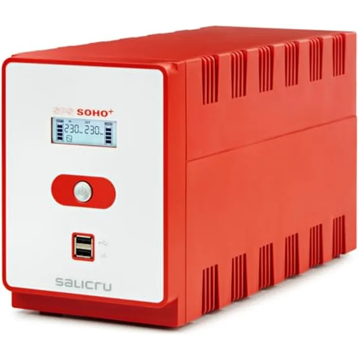 Salicru SPS 1200 Soho+, USV mit Line-Interactive-Technologie und USB-Doppelladegerät, orange