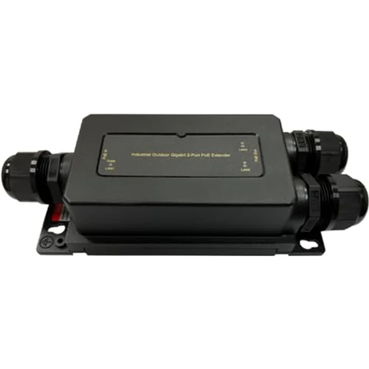 LevelOne POR-1322, Industrial PoE Extender/Repeater mit 500 Meter Reichweite für Power-over-Ethernet-Netzwerke – Bild 1