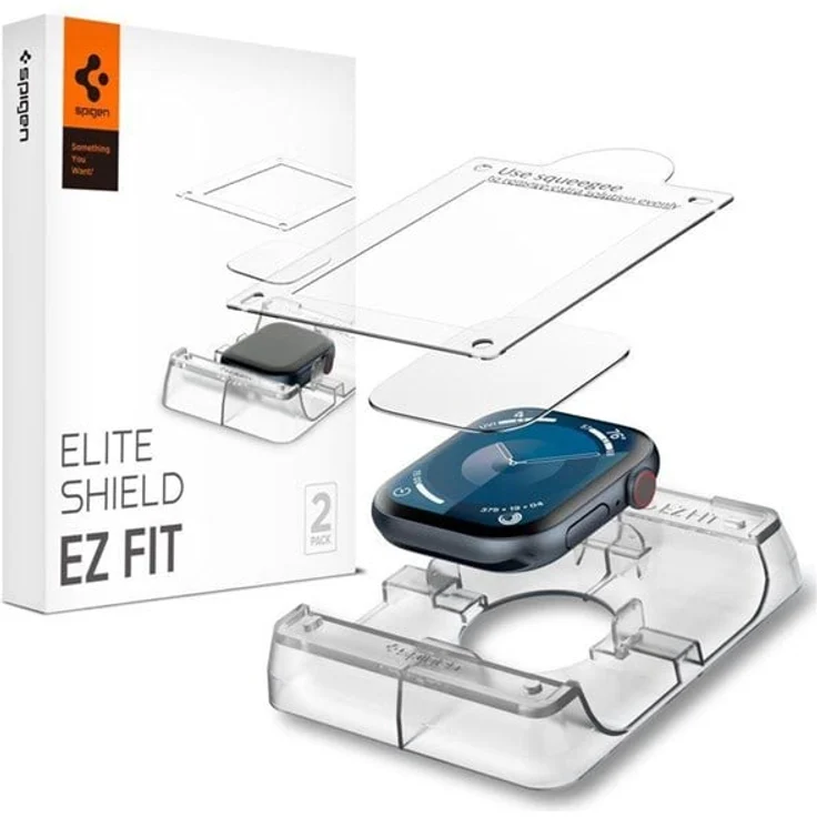 Spigen Eliteshield EZ Fit 2 Pack, Bildschirmschutzfolie für Apple Watch 11/10, transparent, 46mm – Bild 9