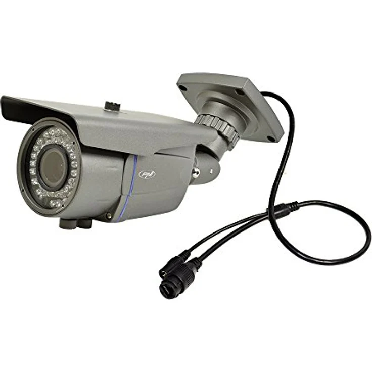 PNI IP1MP 720p Videoüberwachungskamera mit varifokalem 2,8-12 mm Objektiv, Nachtsicht bis 50 m, IP66, grau – Bild 2