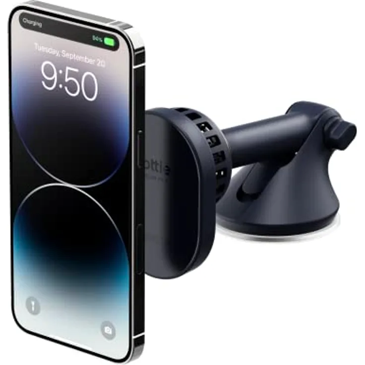 iOttie Velox Pro MagSafe Autohalterung mit kabellosem Laden & CryoFlow™-Kühlsystem, für MagSafe iPhones inklusive iPhone 12/13/14, Schwarz