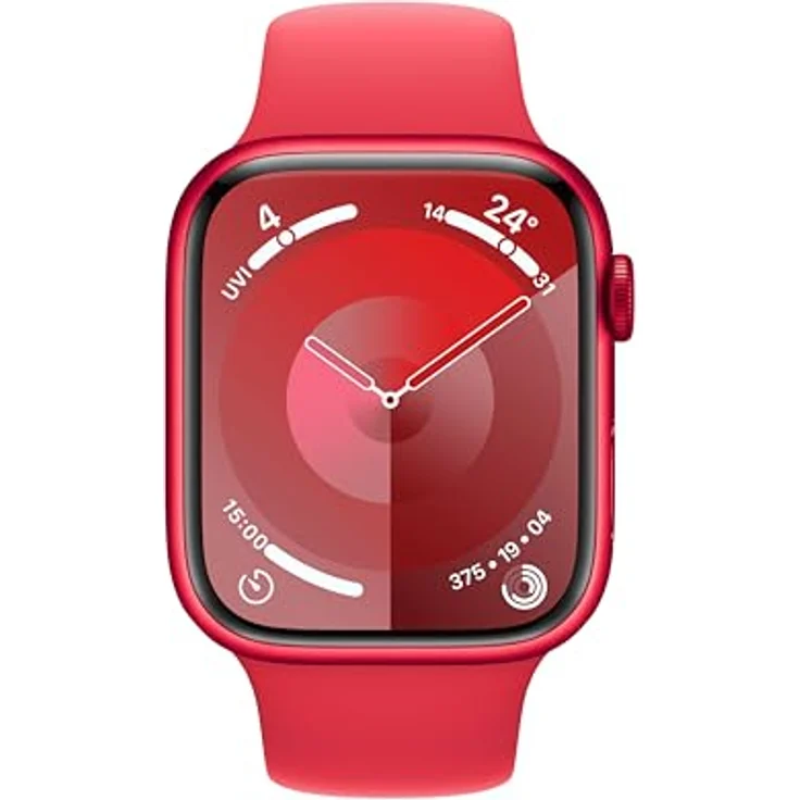 Apple Watch Series 9 GPS, 45 mm Aluminiumgehäuse (Product) RED, Sportarmband (Product) RED – M/L – Bild 2