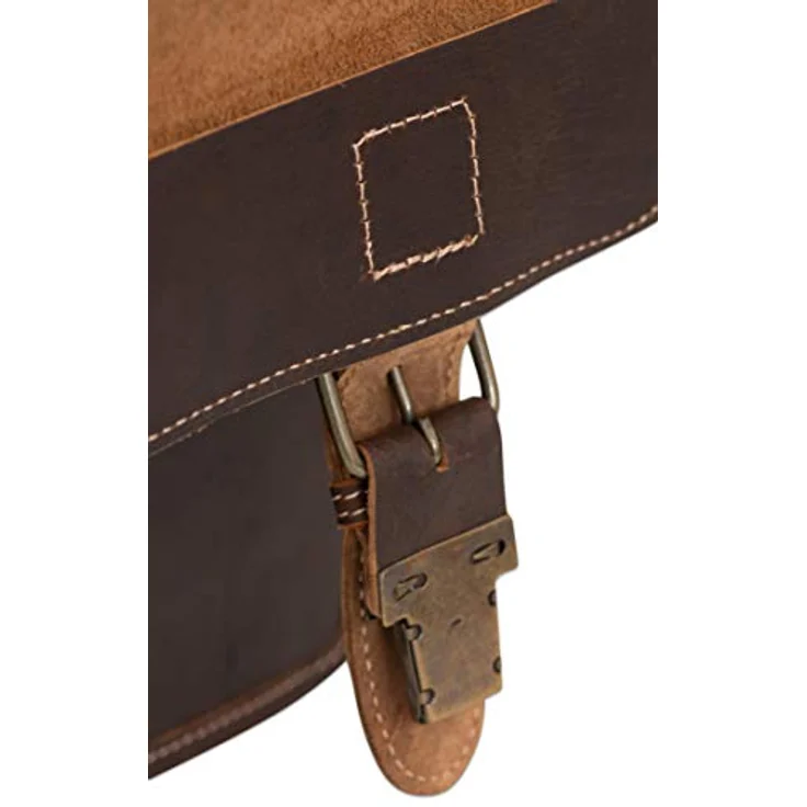 Greenburry Aktentasche Buffalo 1128 XXL, Klassische Laptop-Tasche mit vielen Fächern, braun – Bild 8