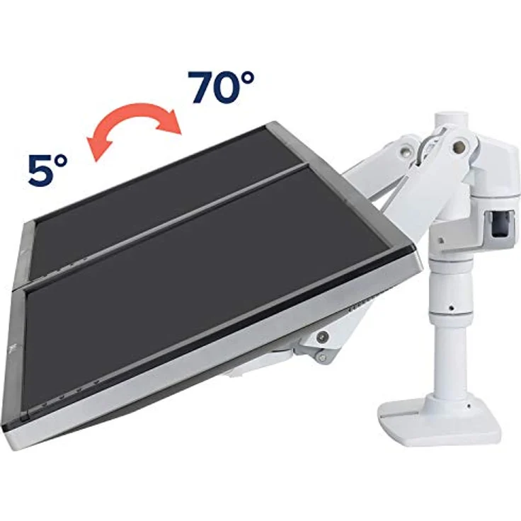 ERGOTRON 45-492-216 LX Doppelschirmlösung für Tischmontage LX hoher Pfahl – Bild 4