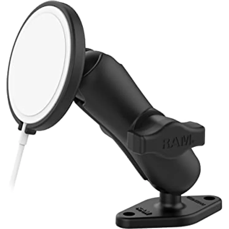 RAM Mounts RAM-B-102-AP-MAGU, Smartphone Halterung, Schwarz, kompatibel mit iPhone 12/13 und MagSafe-Ladegerät