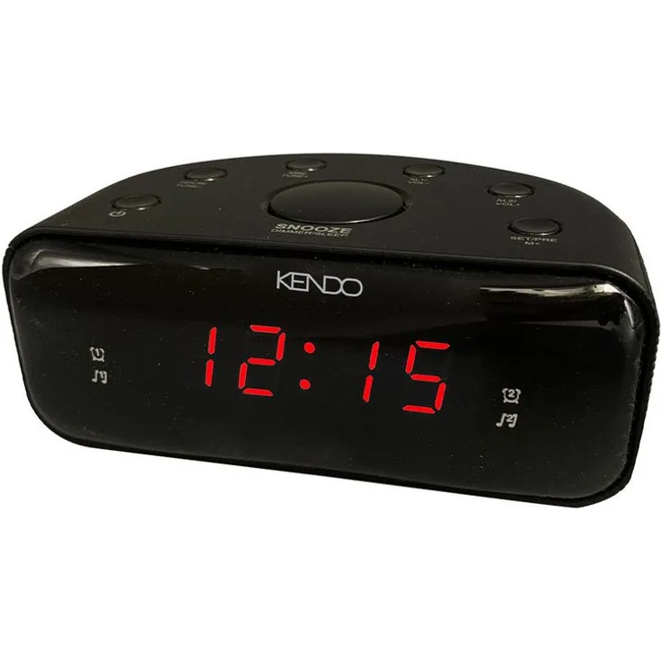 Kendo 24EXSW Digitalradio (DAB), Schwarz, mit UKW/FM-Radio und dimmbarem Display, zwei Weckzeiten und wählbarem Weckton