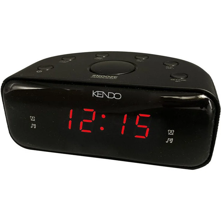 Kendo 24EXSW Digitalradio (DAB), Schwarz, mit UKW/FM-Radio und dimmbarem Display, zwei Weckzeiten und wählbarem Weckton