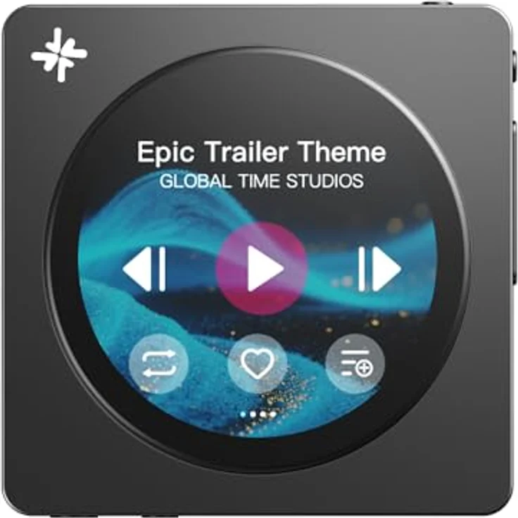 FIIO DISC Tragbarer HiFi-Musik-Player, Dual-DAC mit 3,5-mm und 4,4-mm-Ausgängen, Bluetooth 5.4 LDAC, Touchscreen, Schwarz, bis zu 12 Stunden Akkulaufzeit, 2 TB Speichererweiterung – Bild 1
