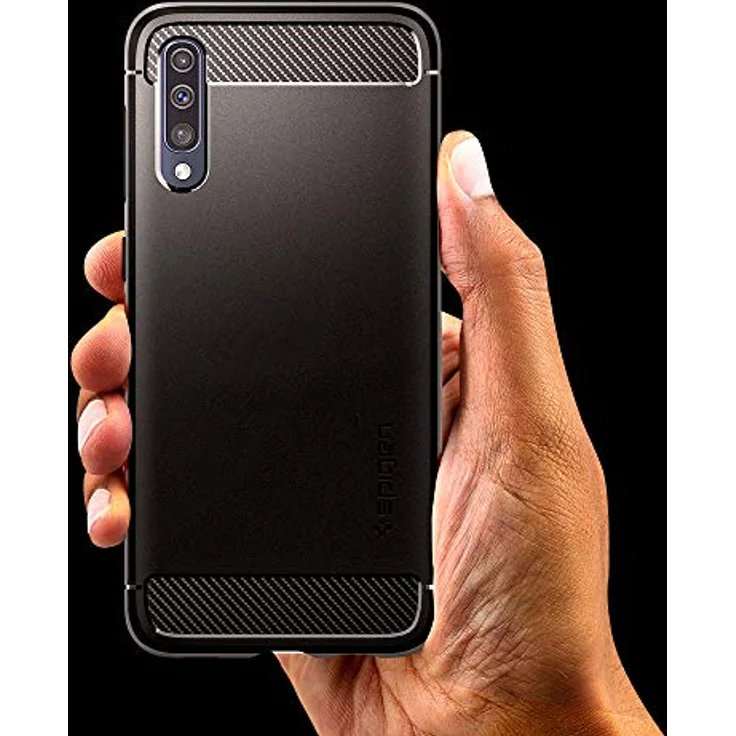 Spigen Rugged Armor für Samsung Galaxy A50 - Matt Schwarz – Bild 4