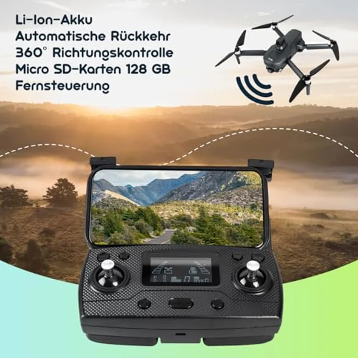 Casativo Profi GPS-Drohne, faltbar mit 4K-Kamera, 360° Hindernis-Erkennung, 6-Achsen Gyroskop, Brushless Motor – Bild 5