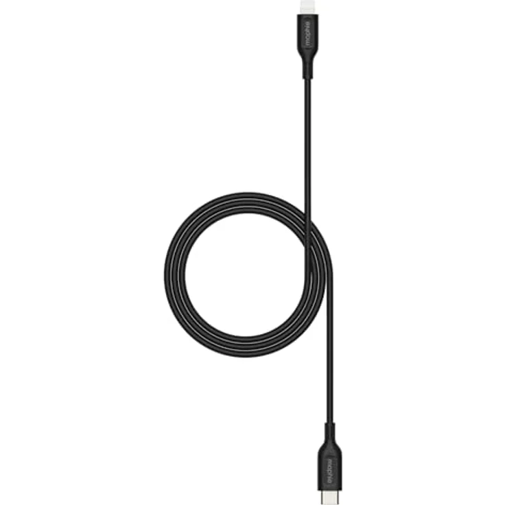 Mophie Essentials Lightning USB-C Kabel, 1 Meter, schnelles Aufladen, schwarze Farbe – Bild 2