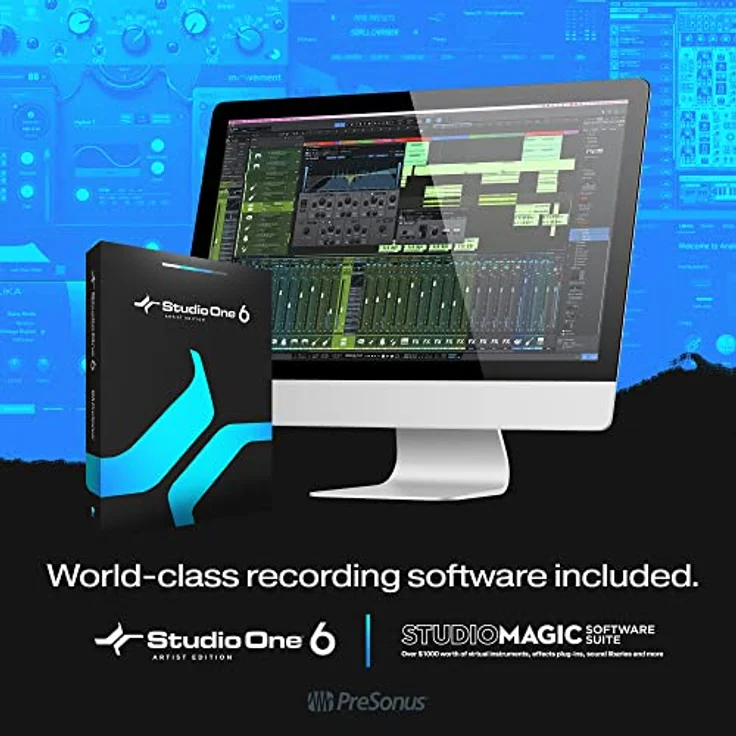 PreSonus Studio 24c, 2 Eingänge/2 Ausgänge, 192 kHz, USB-C Audio Interface mit software bundle inklusive Studio One Artist DAW, Ableton Live Lite und mehr für Aufnahme, Streaming und Podcasting – Bild 5