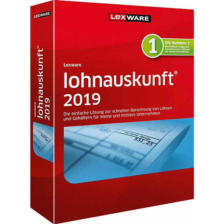HAUFE-LEXWARE LOHNAUSKUNFT 2019, Steuersoftware zur Brutto-Netto-Berechnung für PC, 365-TAGE Aktualisierung, inkl. Minijob-Rechner und Steuerklassenvergleich