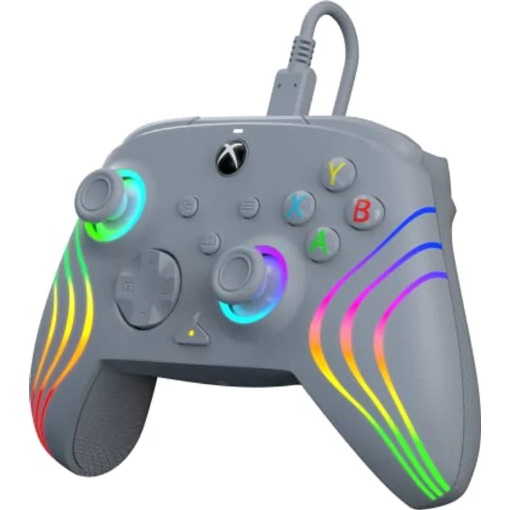 PDP AFTERGLOW XBX WAVE WIRED Controller GREY for Xbox Series X|S, Xbox One, Officially Licensed – Bild 1
