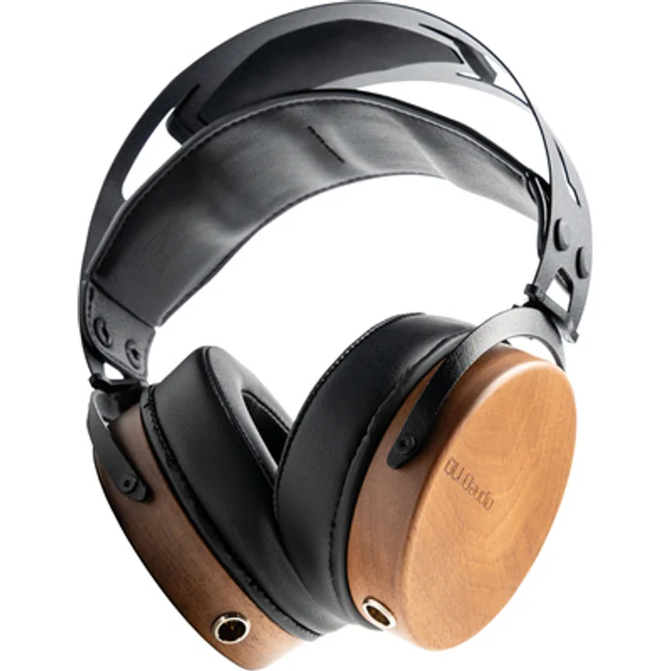 OLLO Audio R1 1.0, geschlossene Studiokopfhörer aus amerikanischem Walnussholz, Frequenzbereich 5 Hz - 22 kHz, schwarz-braun