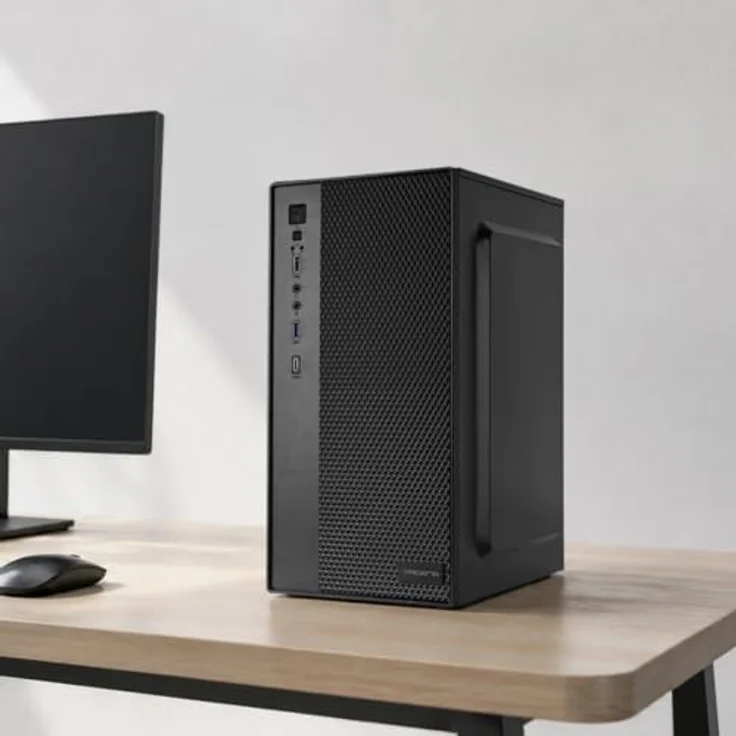 Tacens Anima AC7500, Mini Tower Gehäuse in Schwarz, micro ATX und Mini-ITX, 500 W, kompakte Abmessungen 180 mm x 350 mm – Bild 6