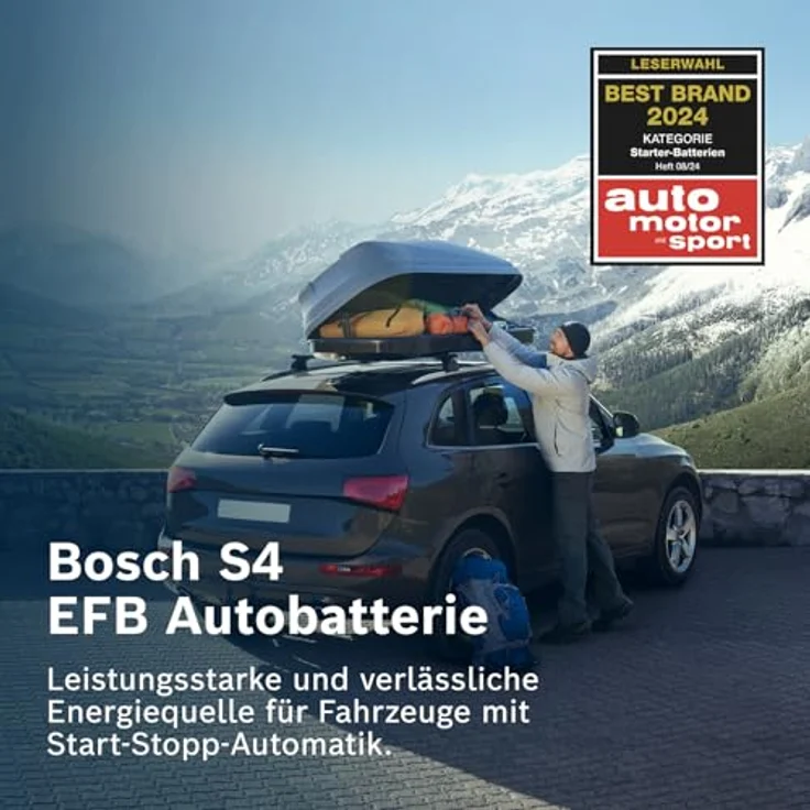 Bosch S4E Starterbatterie 0092S4E081, 12V, 70Ah, Kälteprüfstrom 760A, EFB-Batterie – Bild 4
