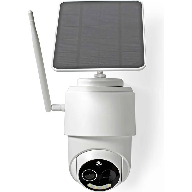 Nedis SmartLife Außenkamera Wi-Fi Full HD 1080p Pan tilt IP65 Max. Batterie-Lebensdauer: 5, Netzwerkkamera, Weiss – Bild 1