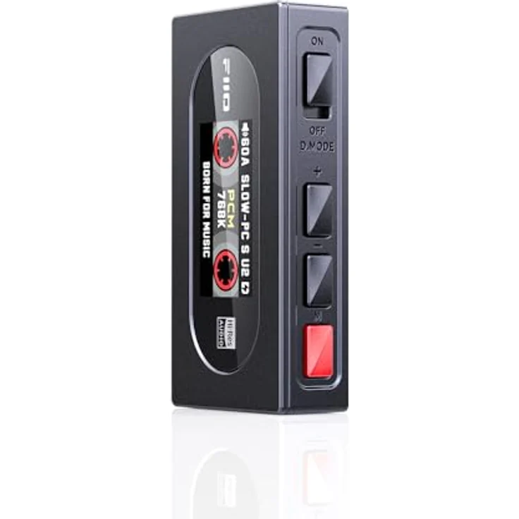 FIIO KA15 Tragbarer DAC- und Kopfhörerverstärker, Hi-Res Audio, 768 kHz/32 Bit, schwarzes Design mit LCD-Display – Bild 2