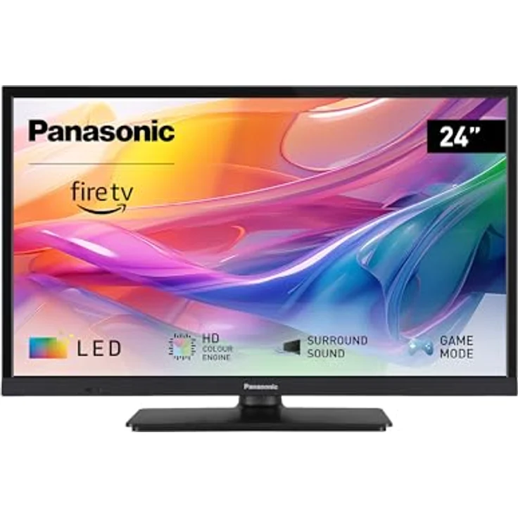 Panasonic TV-24S50AEZ, S50A Serie 24 Zoll HD LED Smart TV, 2024, Fire TV, HD Color Engine, HDR, Alexa-Sprachsteuerung, Gaming-Modus, Media Player, Schwarz - für EIN außergewöhnliches visuelles Erlebnis – Bild 1