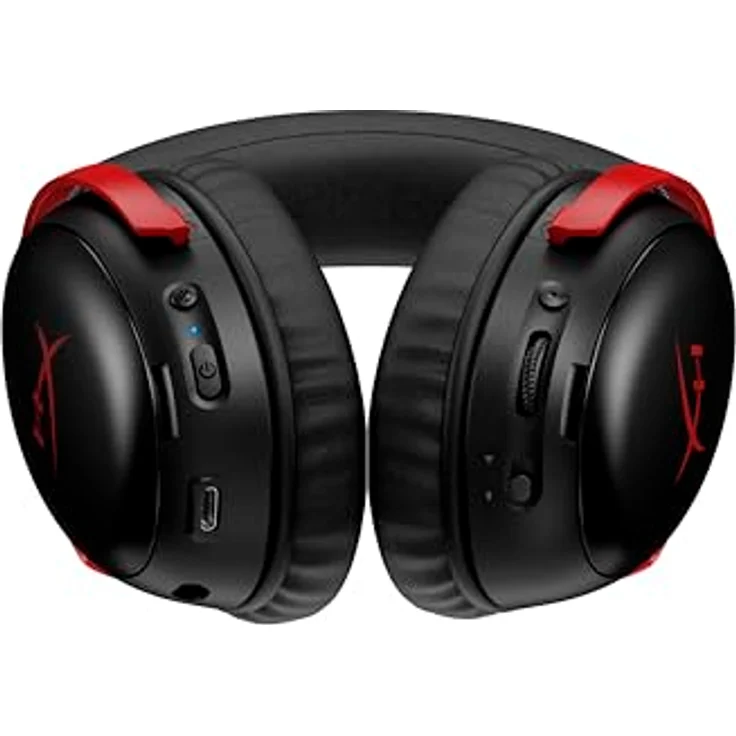 HYPERX Cloud III S, Over-ear Gaming Headset mit 120 Stunden Akkulaufzeit, Bluetooth, Schwarz, Rot – Bild 4