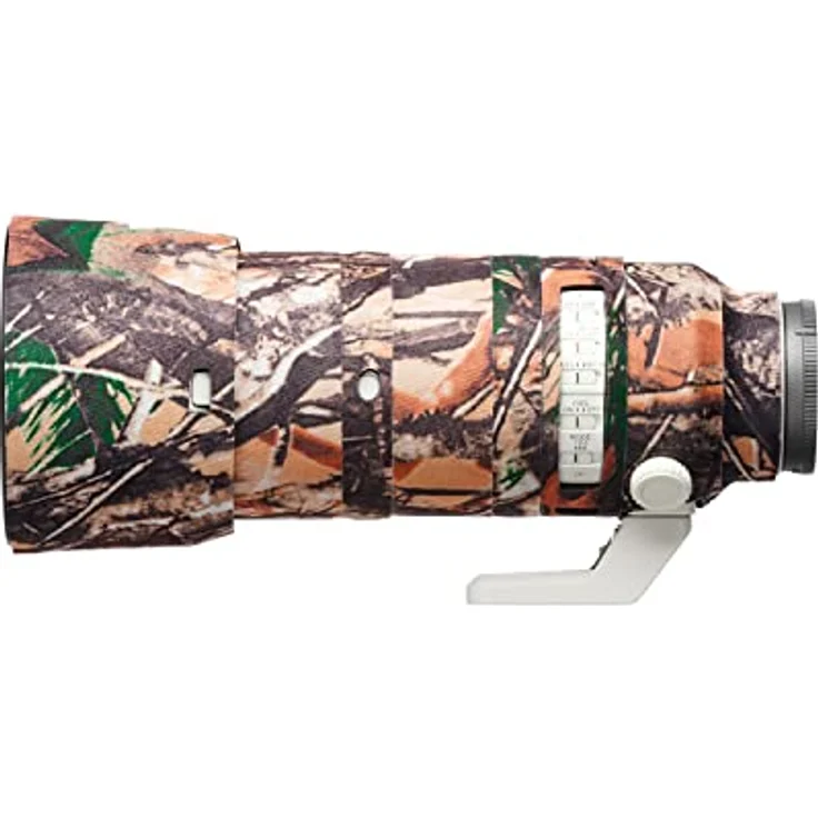 easyCover Lens Oak, Objektivschutz für Sony FE 70-200mm F2.8 GM OSS II, wasserfestes Neopren-Nylon Material in Wald Camouflage – Bild 2