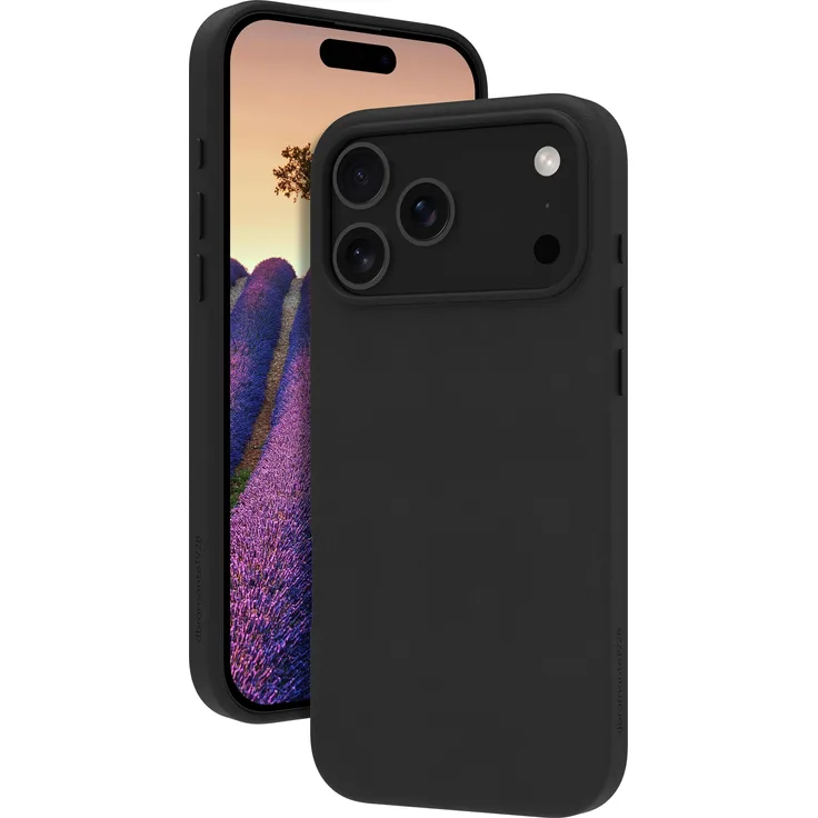 dbramante1928 Roskilde Hintere Abdeckung für Apple iPhone 17 Pro Max, genarbtes Leder, kompatibel mit MagSafe, Schwarz