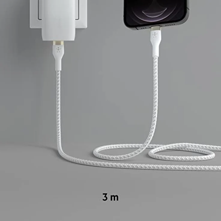 Belkin Flex Lightning-USB-C 15W 1m mfi.zert. weiß CAA011bt1MWH – Bild 7