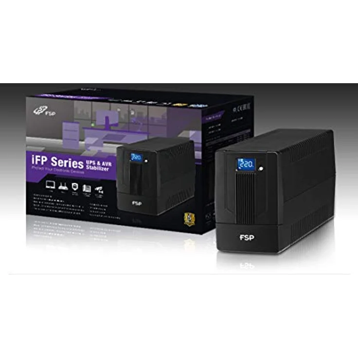 Fortron USV-Anlage iFP 800, kompakte unterbrechungsfreie Stromversorgung, 27,4 mm x 19,2 mm x 39,3 mm – Bild 2