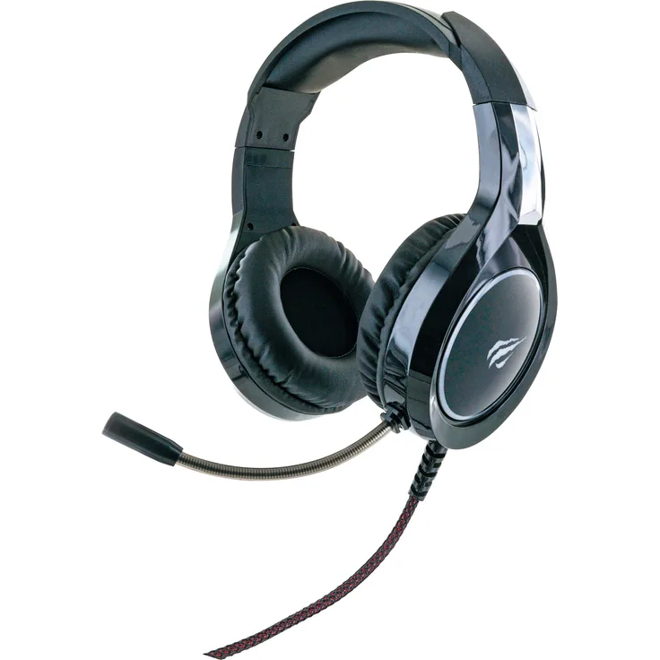 Schwaiger Gaming Headset, Over-Ear Kopfhörer mit flexiblem Mikrofon, schwarz