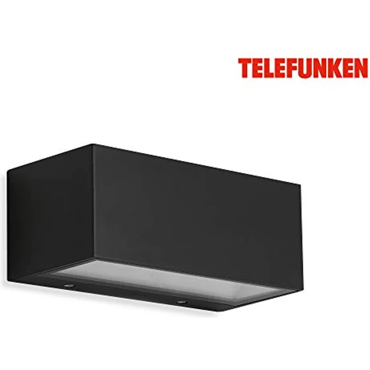 TELEFUNKEN - LED Außenwandleuchte, Außenwandlampe 1-flammig, 12 Watt, 1.200 Lumen, 4.000 Kelvin, IP44, Schwarz, 185x75x91mm (LxBxH) – Bild 3