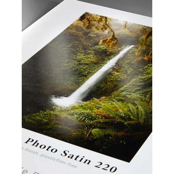 Hahnemühle Sustainable Photo Satin, nachhaltiges Fotopapier, perlglänzend, naturweiß, 220 g/m² (297 x 420 mm) – Bild 1