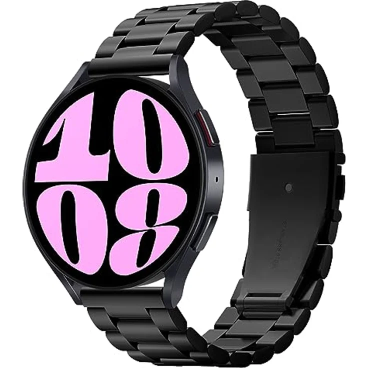 Spigen Modern Fit Armband kompatibel mit Galaxy Watch 6 Classic 47/43mm | 6 44/40mm | 5 Pro 45mm | 5 4 44mm 40mm| Galaxy Watch 4 Classic 46mm 42mm | Galaxy Watch 3 41mm | Galaxy Watch Active - Schwarz – Bild 1