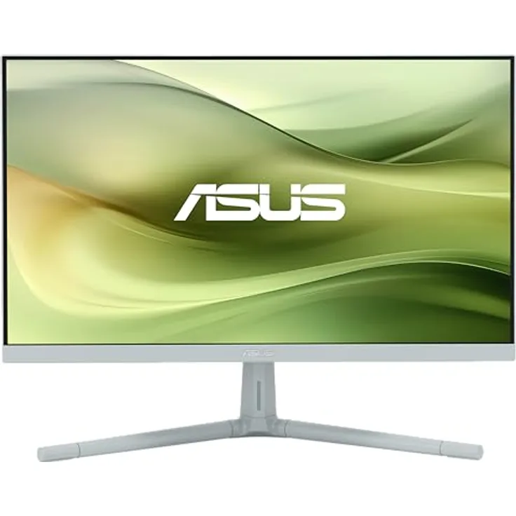 ASUS Eye Care VU249CFE-G, 24 Zoll Full HD Monitor, 100 Hz, 1ms MPRT, AdaptiveSync, GreenProduct, Epeat Gold, IPS Panel, Vesa 75x75, 16:9, HDMI, USB-C mit 15W PD, ergonomisch, Green Gray