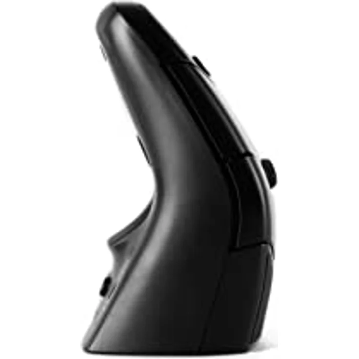 BakkerElkhuizen DXT03W Ergonomisch gestaltete kabellose beidhändige Präzisionsmaus, USB-A-Dongle, Schwarz – Bild 2