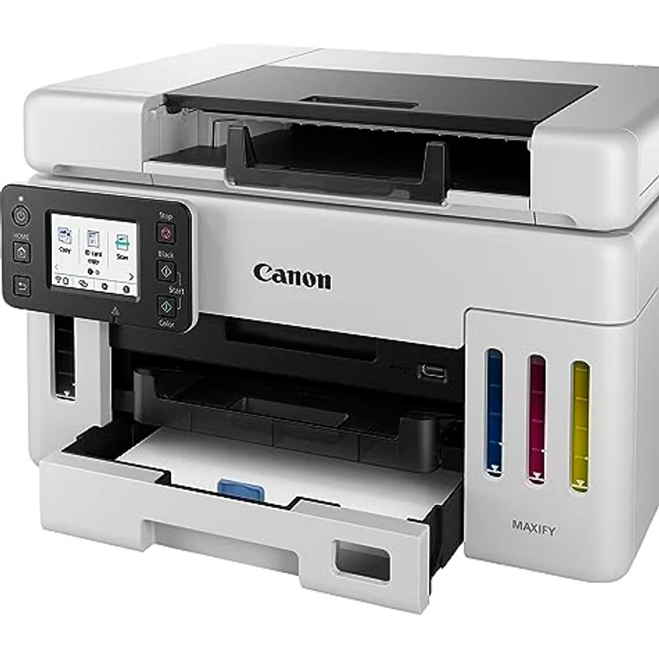 Canon MAXIFY GX6550, Multifunktionsdrucker All-in-One mit MegaTank, kabellos, A4, WLAN & Ethernet, 24 ipm Schwarzweiß, 15,5 ipm Farbe – Bild 2