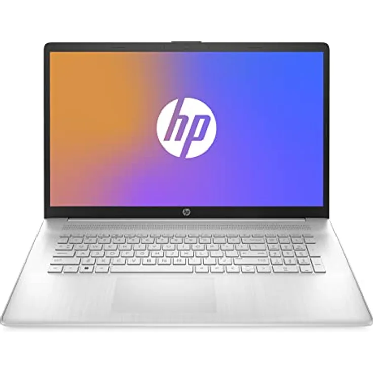 HP Laptop | 17,3 Zoll (43,9 cm) FHD IPS Display | AMD Ryzen 3 7320U | 8 GB RAM | 256 GB SSD | AMD Radeon-Grafik | Windows 11 Home | QWERTZ Tastatur | Silber | mit HP Fast Charge