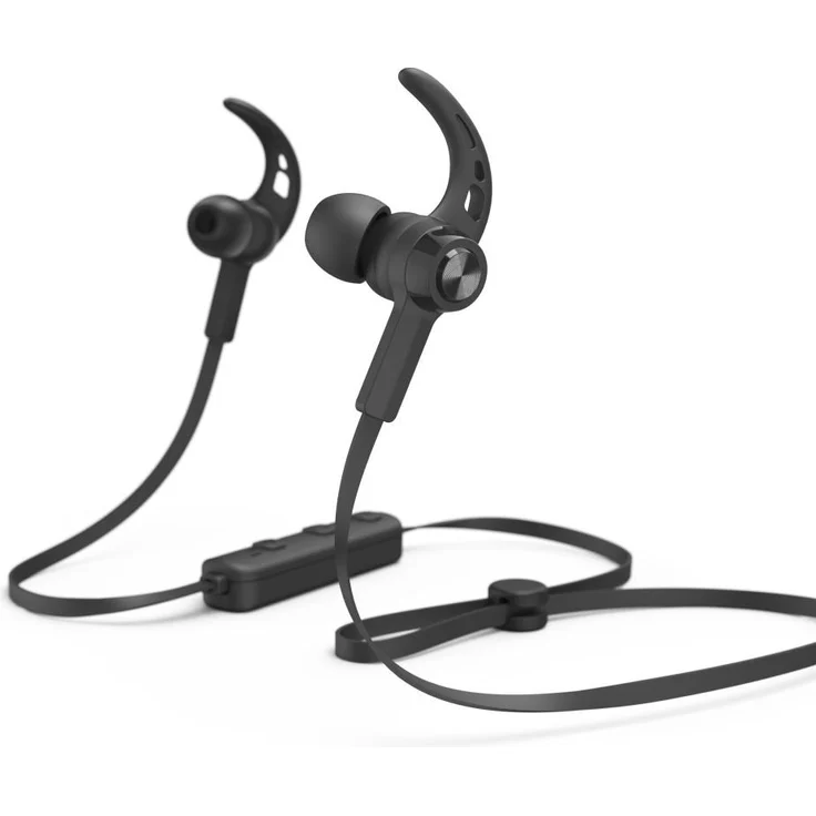 Hama Freedom Run II (NC, 6 h, Kabellos), Kopfhörer, Schwarz - Bluetooth-Headset mit magnetischen Ohrhörern und schweißresistenten Materialien – Bild 1