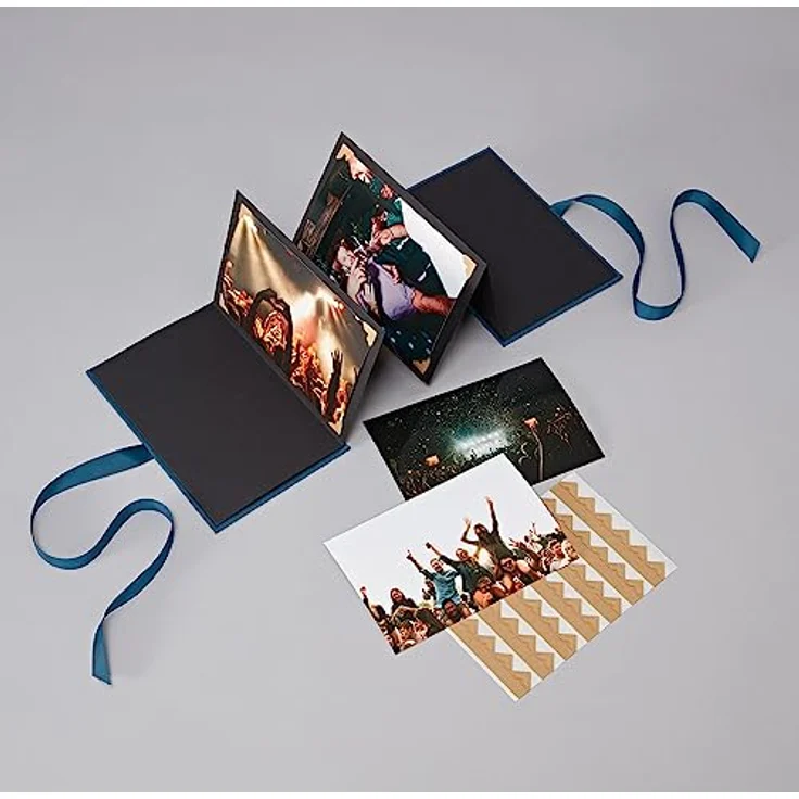 Semikolon Fotoalbum Leporello 357556 Classico, Platz für 14 Fotos, azzurro – Bild 2