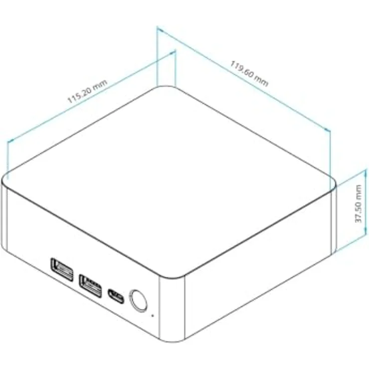MSI Cubi NUC AI+ 3MG-007DE, Mini-PC mit Intel Core Ultra 7 355, 16 GB RAM, 1 TB SSD, Schwarz, Windows 11 Pro – Bild 6